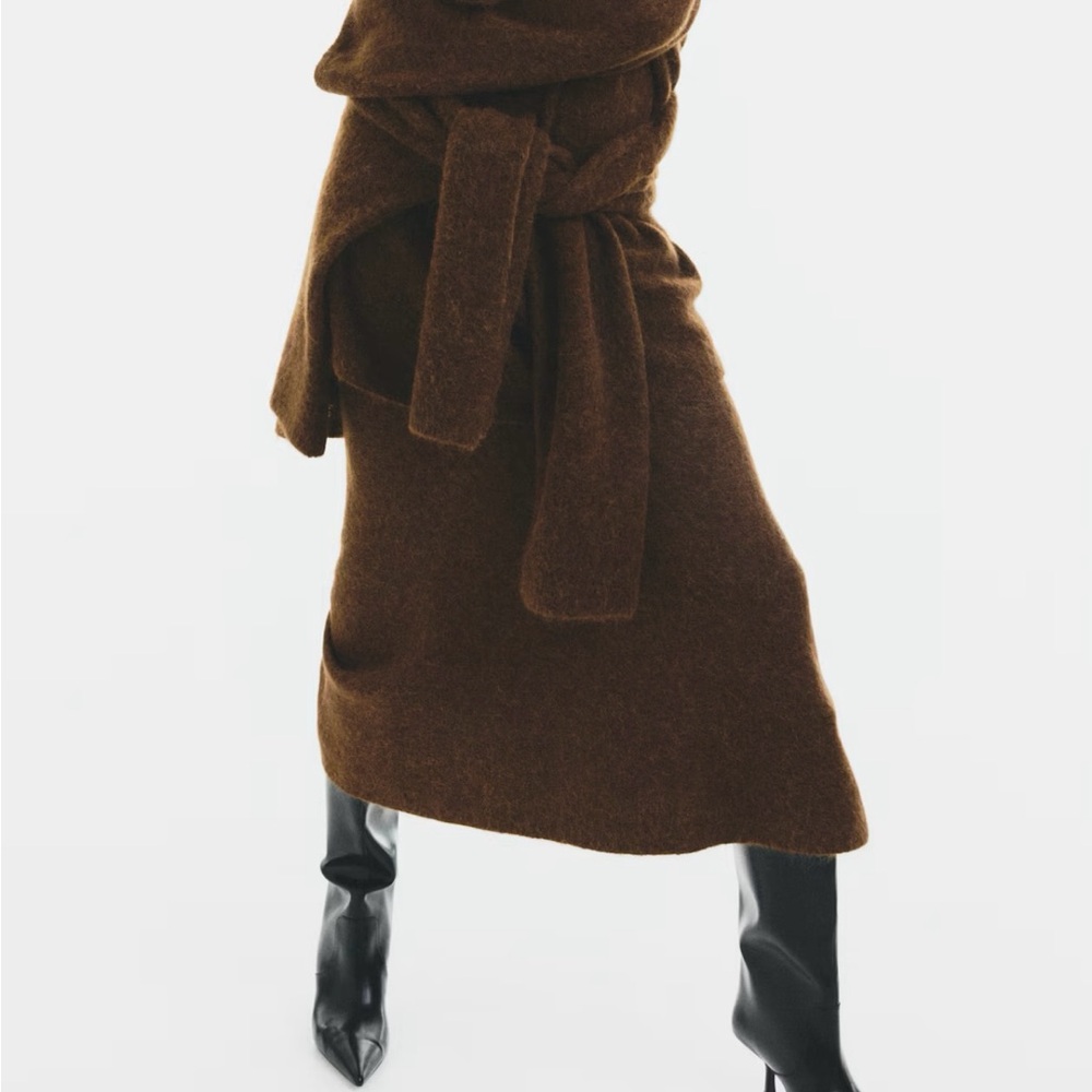 NWT H&M Premium Selection Alpaca-Blend Ankle Length Skirt. Large